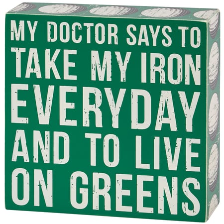 Take My Iron Box Sign - Wood, Paper