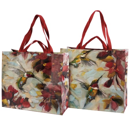 Hummingbird Shopping Tote - Post-Consumer Material, Nylon