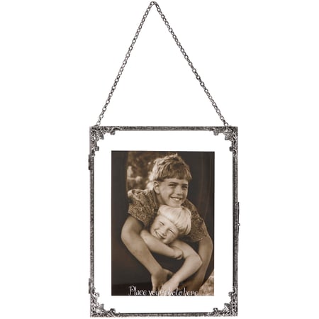 Floating  Photo Frame - Metal, Glass