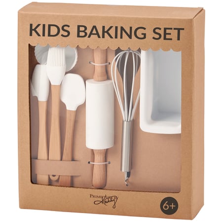 Kids My First Baking Set - Silicone, Wood, Metal