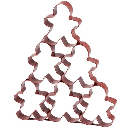 Gingerbread Man Tree Cookie Cutter - Metal