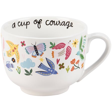 A Cup Of Courage Mug - Stoneware