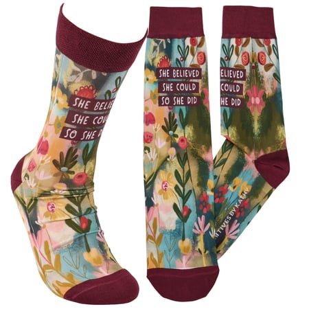 So She Did Socks - Polyester, Spandex
