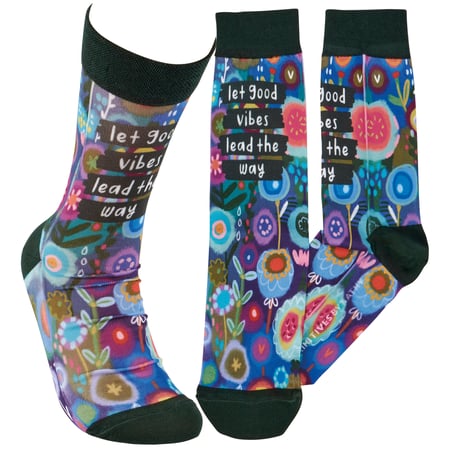 Good Vibes Socks - Polyester, Spandex