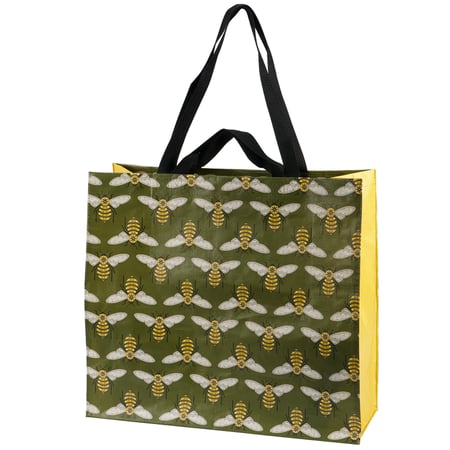 Honey Bee Shopping Tote - Post-Consumer Material, Nylon