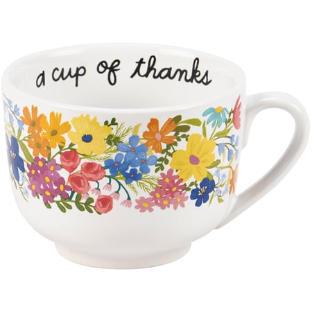 A Cup Of Thanks Mug - Stoneware