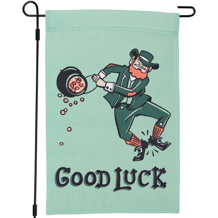 Good Luck Garden Flag - Polyester
