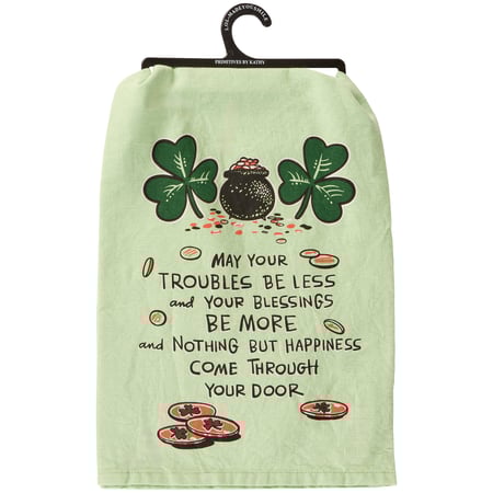 Irish Blessing Kitchen Towel - Cotton
