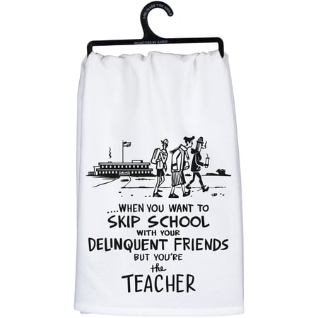 Skip School Kitchen Towel - Cotton