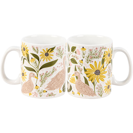 Goose Folk Art Mug - Stoneware