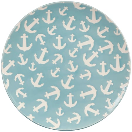 Anchor Salad Plate - Stoneware