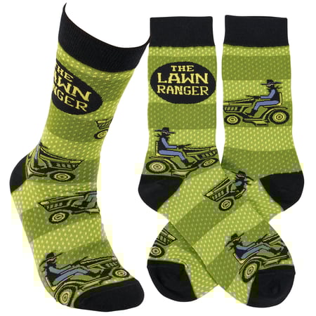 The Lawn Ranger Socks - Cotton, Nylon, Spandex