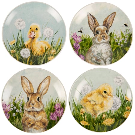 Spring Friends Plate Set - Stoneware
