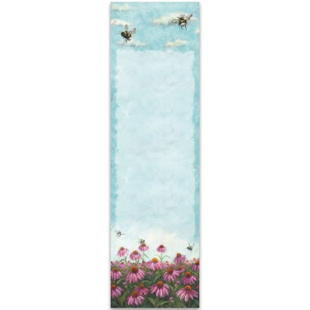 Pink Coneflower List Pad - Paper, Magnet