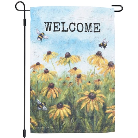 Black Eyed Susan Garden Flag - Polyester
