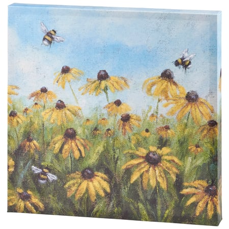 Black Eyed Susan Canvas Wall Art - Wood, Canvas