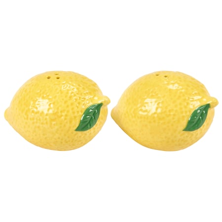 Lemon Salt And Pepper Shakers - Ceramic, Plastic