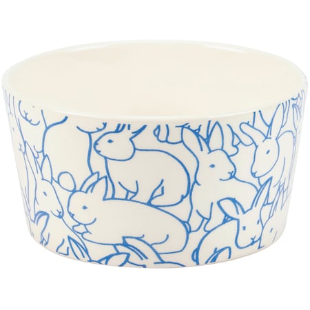Rabbit Pattern Bowl - Dolomite
