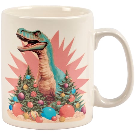 Retro Dino Mug - Stoneware