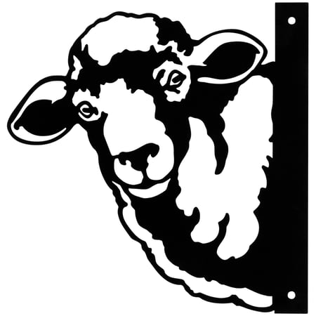 Sheep Metal Outdoor Art - Metal
