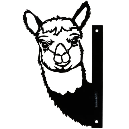 Alpaca Metal Outdoor Art - Metal