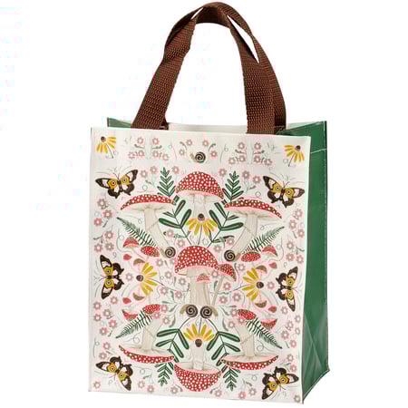 Mushroom Art Daily Tote - Post-Consumer Material, Nylon