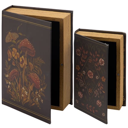 Hidden Garden Book Box Set - Wood, Velvet, Canvas, Metal, Magnet