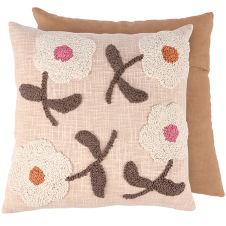 Daisies Pillow - Cotton, Zipper