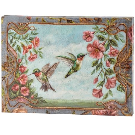 Hummingbird Canvas Wall Art - Wood, Canvas