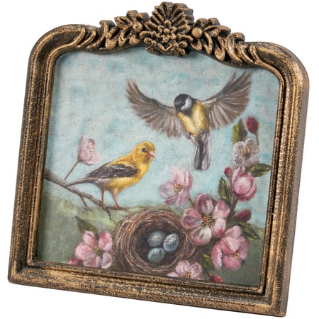 Goldfinch Framed Art - Wood, Paper, Metal