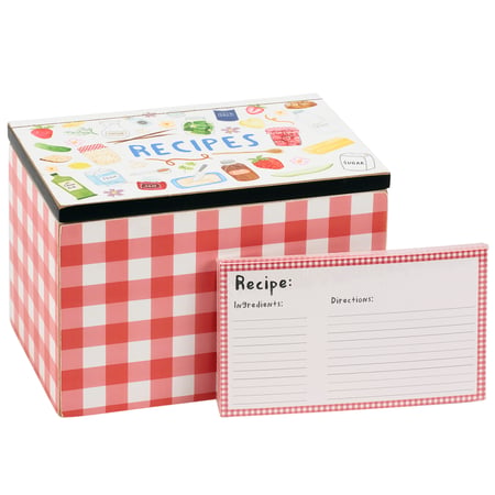 Homestead Recipe Box - Wood, Paper, Metal