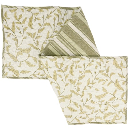 Green Botanical Runner - Cotton