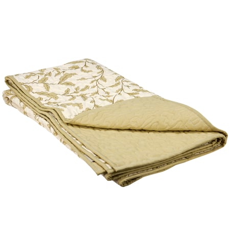 Green Botanical Throw - Cotton