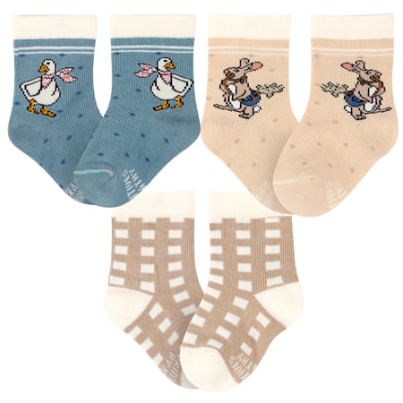 Garden Friends Baby Sock Set - Cotton, Nylon, Spandex
