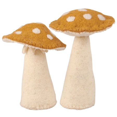 Toadstool Mushrooms Critter Set - Felt, Polyfill