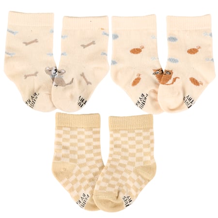 Pets Baby Sock Set - Cotton, Nylon, Spandex