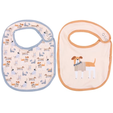 Dogs Bib Set - Cotton, Metal
