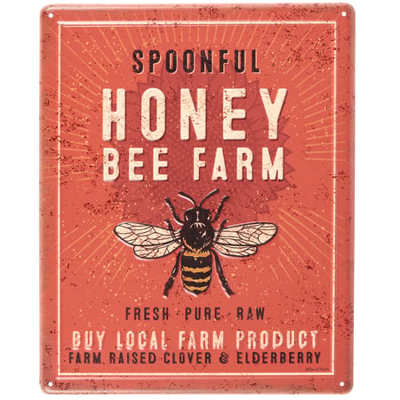 Spoonful Honey Wall Decor - Metal