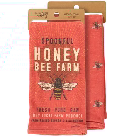 Spoonful Honey Kitchen Towel - Cotton, Terrycloth