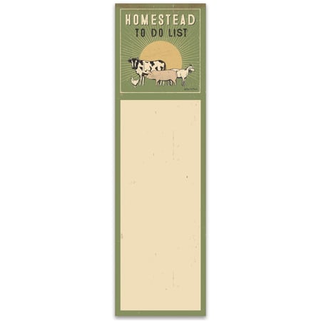 Homestead To Do List Pad - Paper, Magnet