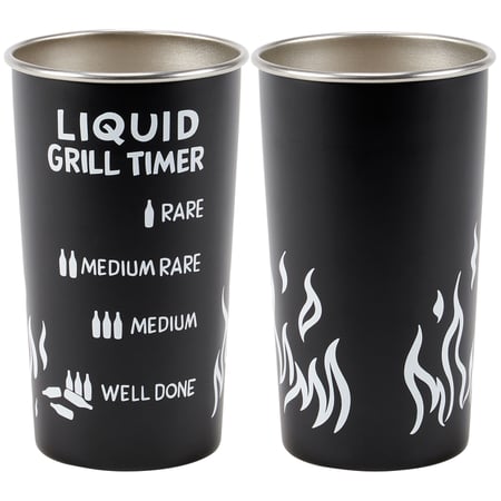 Grill Timer Tumbler - Stainless Steel