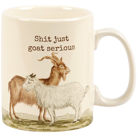 Just Goat Serious Mug - Stoneware