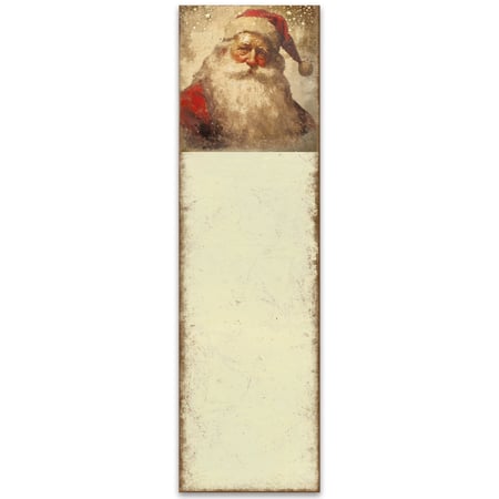 Santa's Portrait List Pad - Paper, Magnet