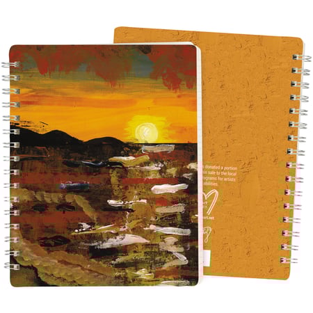 Sunset Spiral Notebook - Paper, Metal