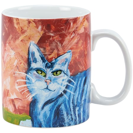Colorful Cat Mug - Stoneware