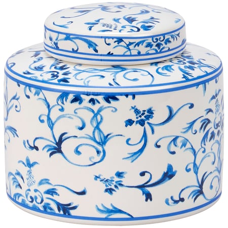 Small Indigo Tea Jar - Ceramic