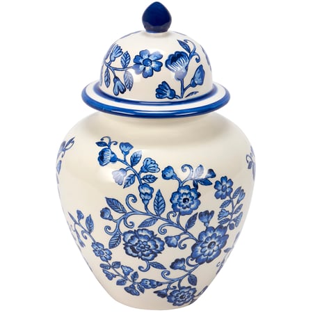 Indigo Tea Jar - Ceramic