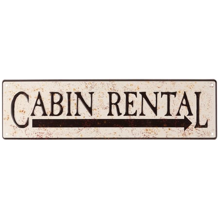 Cabin Rental Wall Decor - Metal