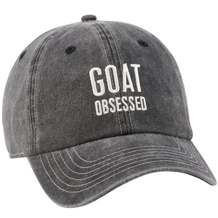 Goat Obsessed Baseball Cap - Cotton, Metal