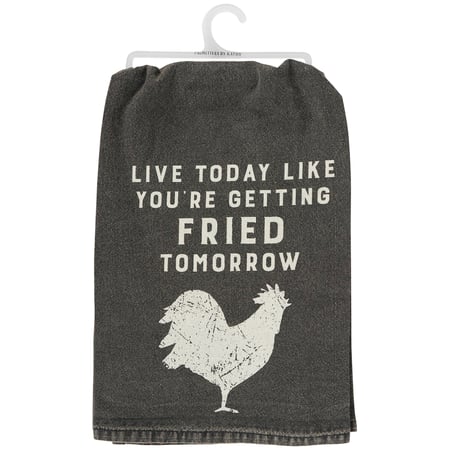 Live Today Kitchen Towel - Cotton